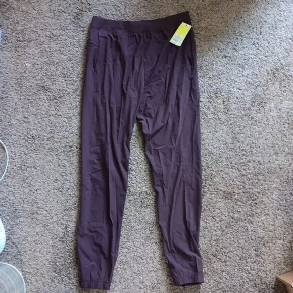 Mens Lightweight Run Pants -All In Motion -gray& Berry 2- Pack - Picture 3 of 7